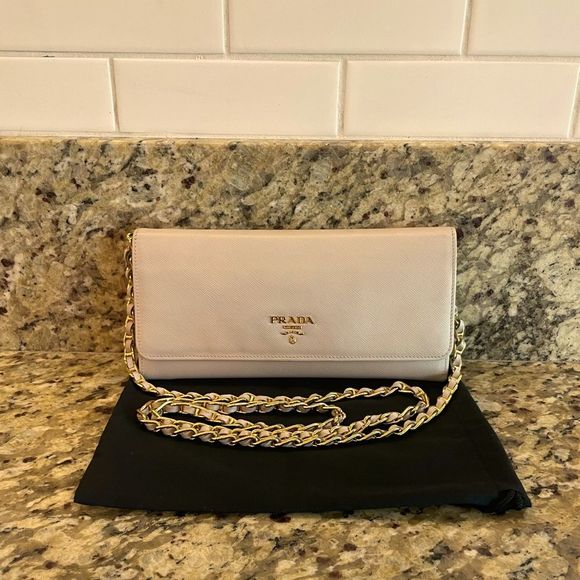 Prada Handbags - 💯Authentic Prada Tessuto wallet on a chain